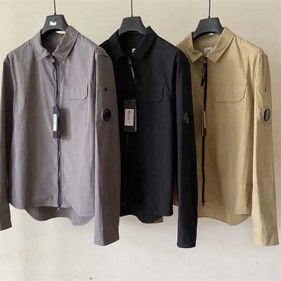 Monochrome Cotton Jacket for Men