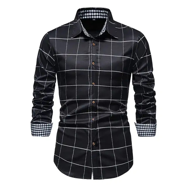 Patchwork Formal Shirts for Men