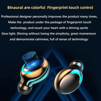 Fingerprint Touch Wireless Earbuds