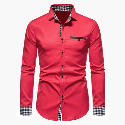 Patchwork Formal Shirts for Men